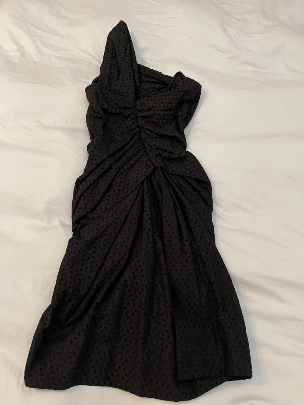 All Saints Spitalfields Dress, NEVER WORN, Broiderie Anglaise One Shoulder, US 6 - Picture 4 of 14